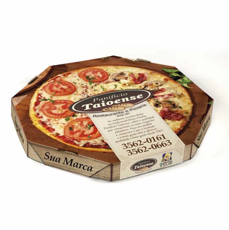 fábrica de embalagem de pizza